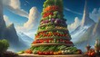 vegetable tower