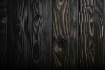 Surface of a Black and Brown Mahogany wood wall wooden plank board texture background with grains and structures