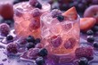 an AI image capturing the luxurious essence of a fruit cocktail in a close-up shot, focusing on insane details for a magazine-quality piece in food photography