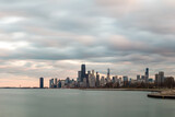 Fototapeta  - Beautiful Chicago city skyline panoramic during the day
