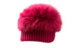 © FMSTUDIO - A vibrant pink hat adorned with a cute fur ball on top, adding a touch of whimsy to any outfit