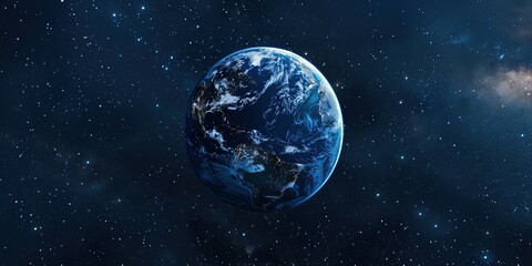 Wall Mural - planet earth view from space,milky way,galaxy,space travel,view from window,background,wallpaper.