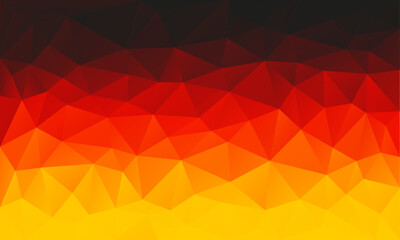 low poly german flag vector illustration 