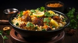 Fototapeta Tęcza - Chicken kabsa. Arabian national dish