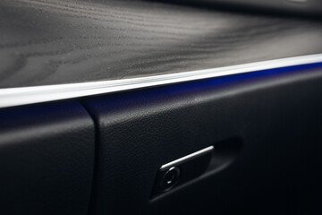 Sticker - Modern car panel, with leather and backlight