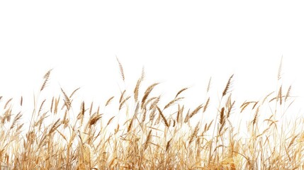 Naklejka na meble Ripe wheat in the field,white background