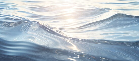 Wall Mural - A detailed closeup of an electric blue wave in the ocean, showcasing the fluid motion of water under the cloudy sky and windy landscape