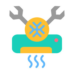 Sticker - Air Conditioning Maintenance Icon