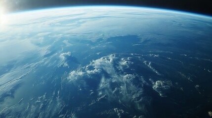  Image of view of the Earth from space.