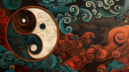 Wall Mural - Yin and Yang