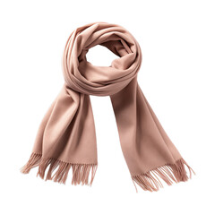 Poster - Cashmere Scarf isolated on transparent png background. Generative ai