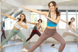 © JackF - Group of women rehearsing hip hop dance moves in studio