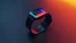 Blank mockup of a fitness tracker with a vibrant color display and intuitive navigation.