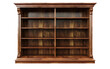 Bookshelf Crafted from Mahogany isolated on transparent Background