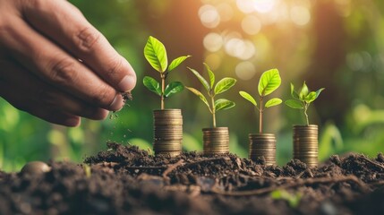 Hands-on investment strategy session,where a team of professionals are gathered around a table,deeply engaged in discussions and analysis The focus is on long-term growth