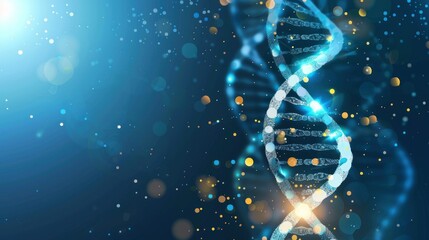 dna structure, blur abstract background