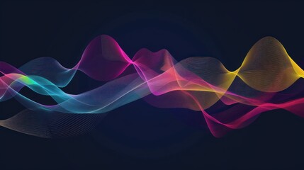sound wave. futuristic abstract background blurred neon light curve movement,abstract compilation li