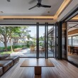 How can AI be utilized to intelligently regulate terrace ventilation through aluminum folding doors to achieve the best indoor comfort levels? - Image #4 @Sikandar Hayat