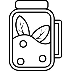 Sticker - Herbal Drink Icon