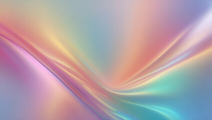 Canvas Print - gradient pastel holographic background