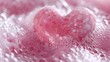 heart molded cleanser rises for valentine day froth bubble love