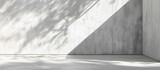 Fototapeta  - Shadow on white concrete wall corner