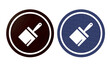 coloring icon symbol brown and blue