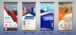 Business Roll Up Set. Stand Banner Template, Abstract banner Background vector, flyer, presentation, leaflet, j-flag, x-stand, x-banner, exhibition display