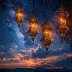 Beautiful Ramadan symbolic background