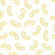 Seamless pattern with yellow phones