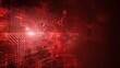 © touseef - Vibrant abstract red technology modern background design with futuristic elements - dynamic digital art for contemporary projects and innovation concepts