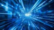 © touseef - Dynamic blue technology: abstract motion background with speeding light effects
