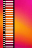 Fototapeta Sport - colorful abstract background with film strip.orange magenta background with film strip for background
