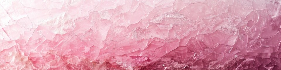 Wall Mural - Detailed view of a frosted glass window with pink hues, creating an elegant and textured backdrop, background, wallpaper, banner