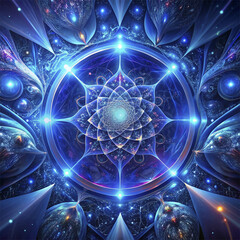 Wall Mural - abstract fractal. fractal art background for creative design. decoration for wallpaper, desktop, pos