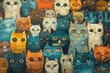 © RPL-Studio - many cats - illustration