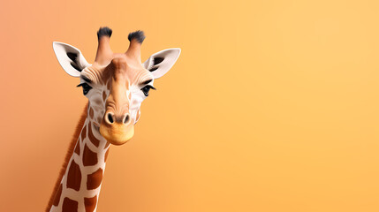 Canvas Print - giraffe, creative art