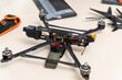 Fpv drone and tools in laboratory