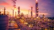 © romanets_v - Close up industrial view oil refinery plant