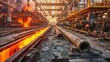 Iron and Steel Factory or Pipe Mill