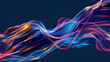 abstract background with colorful transparent lines