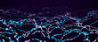 Network or connection. Abstract digital background of points and lines. Glowing plexus. Big data. Abstract technology science background. 3d rendering