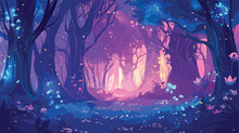 Anime Fantasy Magical Forest Background Backdrop Vibr