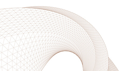 Wall Mural - abstract geometry arch 3d illustration