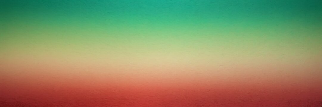 Maroon red to spring green color gradient kraft paper grainy rough texture banner panoramic background banner template backdrop from Generative AI