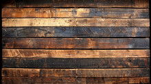 A Wooden Wall With A Lot Of Scratches And Marks. The Wood Is Brown And Has A Rustic Feel