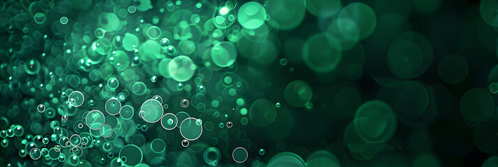 Poster - dark green programming screen with bubbles