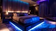 State-of-the-Art Lighting System Enhancing Modern Hotel Room Ambience