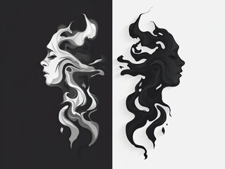 Two women Illustration Design 