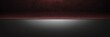 Deep maroon to obsidian black color gradient shiny metal sheet surface smooth texture banner panoramic background banner template backdrop from Generative AI